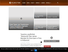 Tablet Screenshot of filmfutter.com